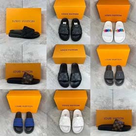 Louis Vuitton LV fashion women's slippers new indoor home non-slip bathroom bathing men and women slippers-2333