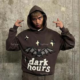 BROKEN PLANET New all-match personalized pattern printed hooded sweatshirt for men-2534  