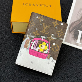 Louis Vuitton lv letter pattern passport holder-0012