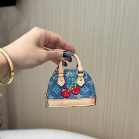 Louis Vuitton LV Mini Cherry Shell Bag Keychain Pendant --0026