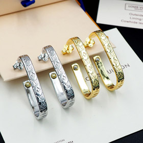 Louis Vuitton LV Letter Floral Rivet Earrings-0057