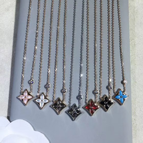 Louis Vuitton LV mother-of-pearl diamond necklace -0113
