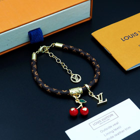 Louis Vuitton LV leather cherry letter bracelet-0297  